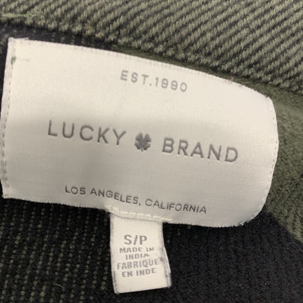 Lucky Brand Oversized Schaket Shirt Jacket Buffalo Plaid 100% Cotton Woman Small - Picture 5 of 8